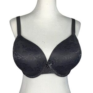 Savage X Fenty Womens Lace Padded Underwire Bra Size 38DDD Slate Gray
